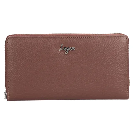 Dámská kožená peněženka Lagen Kora - hnědá