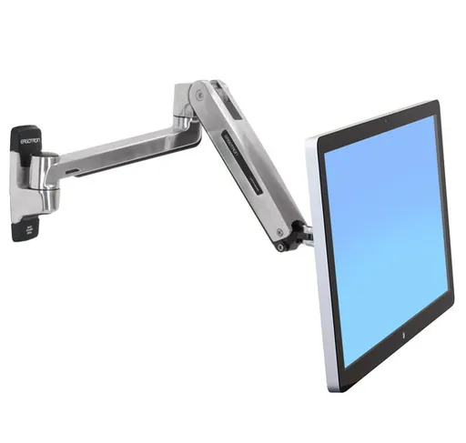 ERGOTRON LX HD Sit-Stand Wall Mount LCD Arm, Polished, velmi flexibilní rameno na zeď až 49