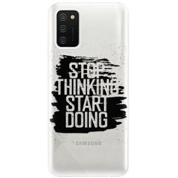 iSaprio Start Doing - black pro Samsung Galaxy A02s (stadob-TPU3-A02s)