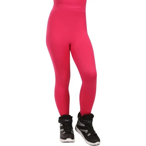 KILPI OLINE Dívčí bezešvé termo kalhoty, růžová, velikost 4Y