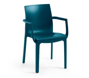 Jídelní židle EMMA ARMCHAIR Rojaplast Petrolejová