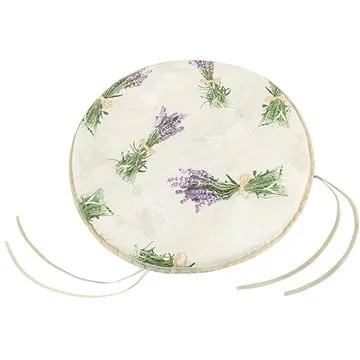 Bellatex EMA kulatý hladký - průměr 40 cm, výška puru 3 cm - svazek levandule (3905)