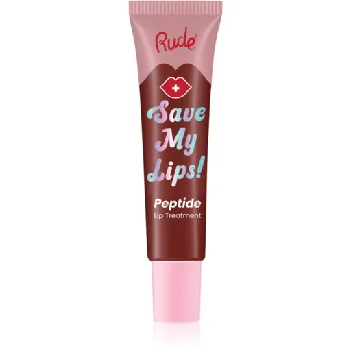 Rude Cosmetics Save My Lips vyživující a hydratační balzám na rty s peptidy odstín Cherry 15 ml