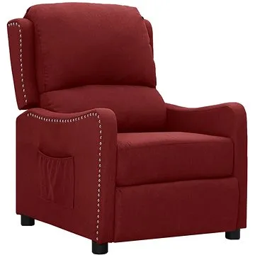 Polohovací křeslo vínové textil, 339023 (339023)