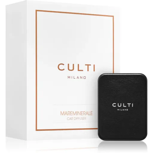 Culti Milano Car Diffuser Black Mareminerale vůně do auta + náhradní náplň 73x53 cm