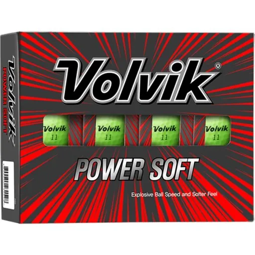 VOLVIK VV POWER SOFT 12 ks Sada golfových míčků, zelená, velikost