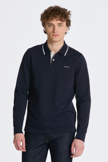 POLOKOŠILE GANT PIQUE LS POLO EVENING BLUE