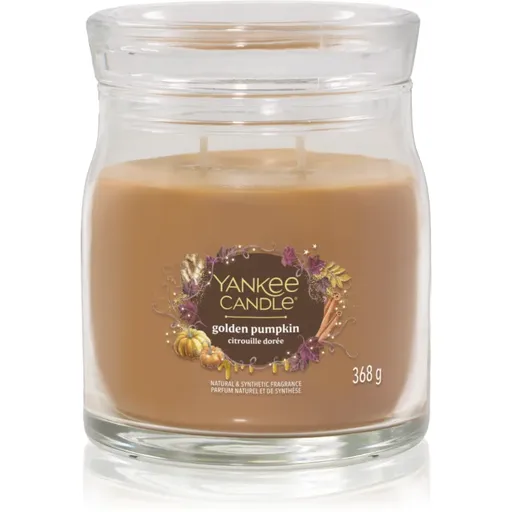 Yankee Candle Golden Pumpkin vonná svíčka Signature 368 g