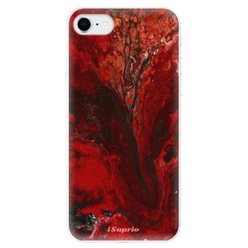 Odolné silikonové pouzdro iSaprio - RedMarble 17 - iPhone SE 2020