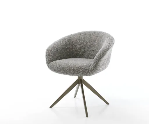 Jídelní židle Vinka-Flex s područkami křížová podnož široká kov