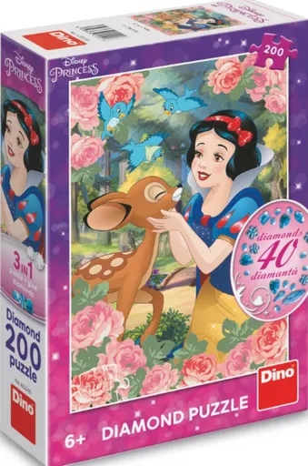 Puzzle Sněhurka a srnka 200 dílků diamond