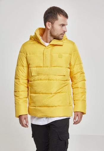 Urban Classics Pull Over Puffer Jacket chrome yellow