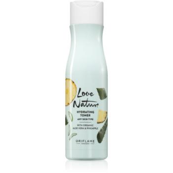 Oriflame Love Nature Organic Aloe Vera & Pineapple hydratační pleťová voda 150 ml