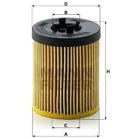 MANN-FILTER HU611/1x pro vozy CADILLAC, OPEL, SAAB (HU611/1x)