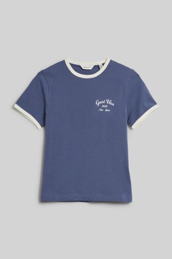 TRIČKO GANT SCRIPT LOGO SLIM TOP WASHED BLUE