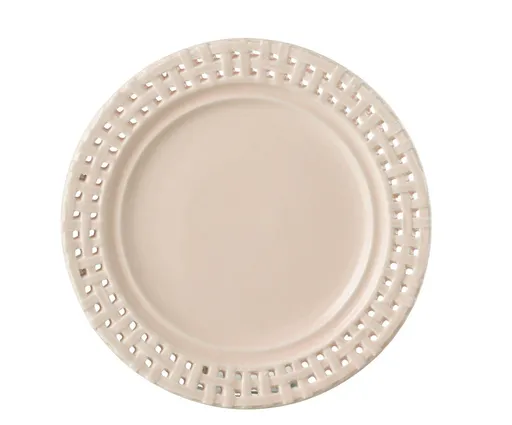 Růžový keramický dezertní talíř Hella Pastel Pink - Ø20*2 cm 34696