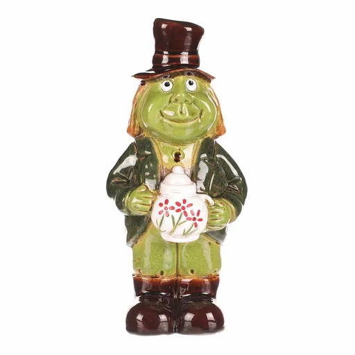 Zahradní dekorace Vodník stojící, keramika, 9 x 9 x 24 cm, 24 cm