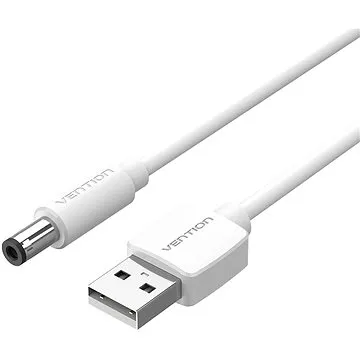 Vention USB to DC 5.5mm Power Cord 0.5M White Tuning Fork Type (CEYWD)