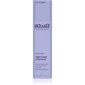 Attitude Oceanly Night Cream noční krém proti projevům stárnutí pleti s peptidy 30 g