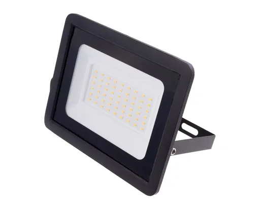 T-LED Černý LED reflektor 50W Economy Barva světla: Teplá bílá 103010