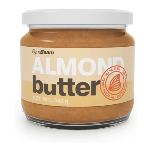 GymBeam 100% MANDLOVÉ MASLO - 340 G Ořechové máslo, , velikost 340 G