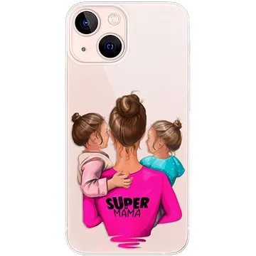 iSaprio Super Mama - Two Girls pro iPhone 13 mini (smtwgir-TPU3-i13m)