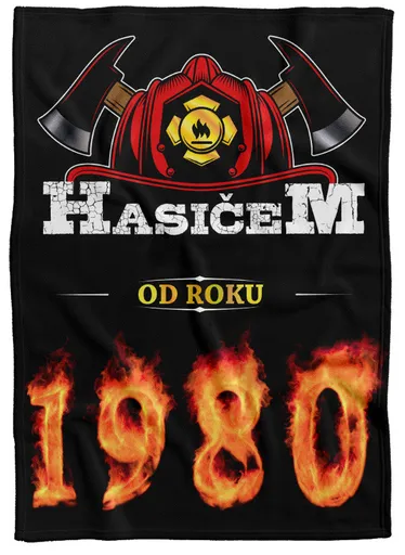 Deka Hasičem od roku (rok: 1980, Podšití beránkem: NE)