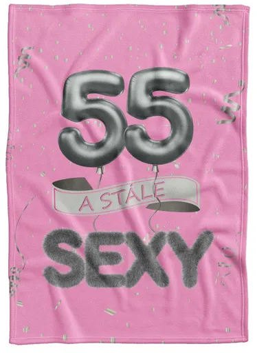 Deka Stále sexy – Růžová (věk: 55, Podšití beránkem: NE)