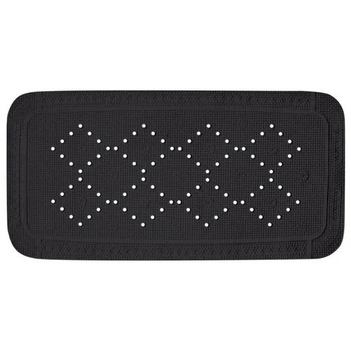 Spirella Protiskluzová podložka do vany ALASKA, černá, 71 x 36 cm