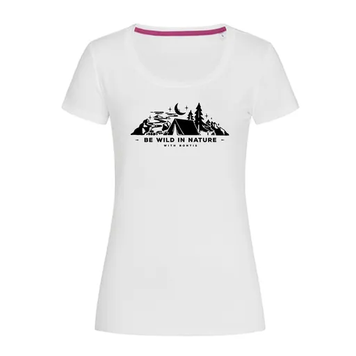 Bontis Dámské tričko BE WILD IN NATURE - Bílá | L
