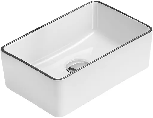 MEXEN Nadiaumyvadlo na desku 36 x 23, bélá/černá hrana 21613607