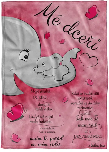 Deka Mé dceři (od táty) (Podšití beránkem: NE)