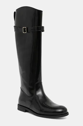 Kožené kozačky BOSS Lycia