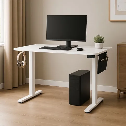 Psací stůl s elektrickým zdvihem 140×60 cm