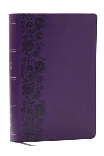 NKJV Giant Print End-of-Verse Reference Bible, Purple Leathersoft, Red Letter, Comfort Print - Thomas Nelson