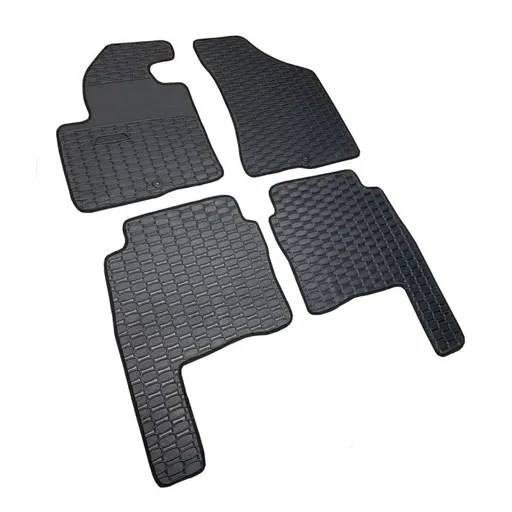 Gumové autokoberce Auto Hotárek Hyundai Santa Fe 2006-2012 (černé, černá lemovka)