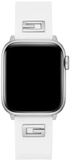 Guess Silikonový řemínek pro Apple Watch (38 - 41 mm) - White CS2022S1
