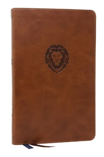NKJV, Thinline Bible Youth Edition, Leathersoft, Brown, Red Letter, Comfort Print - Thomas Nelson