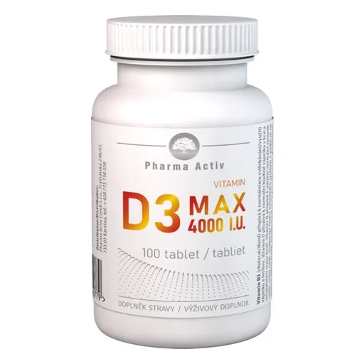 Pharma Activ Vitamin D3 max 4000 I.U. 100 tablet