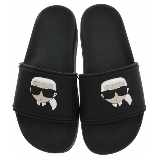 Karl Lagerfeld dámské plážové KL80805A V00 Black Rubber 40