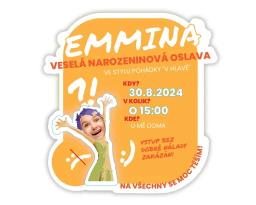 Personal Personalizované pozvánky 6 ks - V hlavě