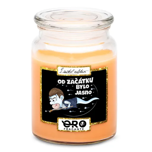 Svíčka Kulečníková spermie (Vůně svíčky: Tropické ovoce)
