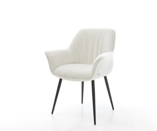 Jídelní židle Keila-Flex s područkami bouclé měkký béžová 4