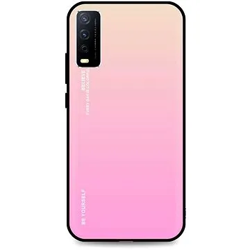 TopQ Kryt LUXURY Vivo Y11s pevný duhový meruňkový 66651 (Sun-66651)