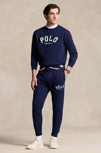 Tepláky Polo Ralph Lauren tmavomodrá barva, hladké, 710952042