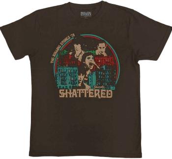 The Rolling Stones Tričko Some Girls Shattered Unisex Brown M