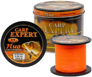 Carp expert vlasec v plechové doze uv fluo oranžový 1000 m - 0,25 mm 8,9 kg