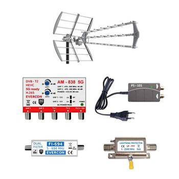 EVERCON anténní komplet pro slabý signál KOM-838-101-3-TESLA (8594208420378)