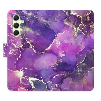 Flipové pouzdro iSaprio - Purple Marble - Samsung Galaxy A54 5G