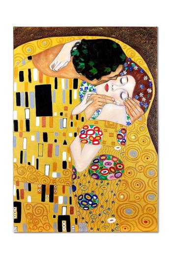 Reprodukce malovaná olejem Gustav Klimt, Polibek 50 x 70 cm